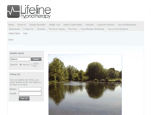 Tablet Screenshot of lifelinehypnotherapy.com
